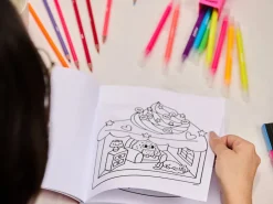 Cahier de coloriage Cozy Art - Kawaii - Omy