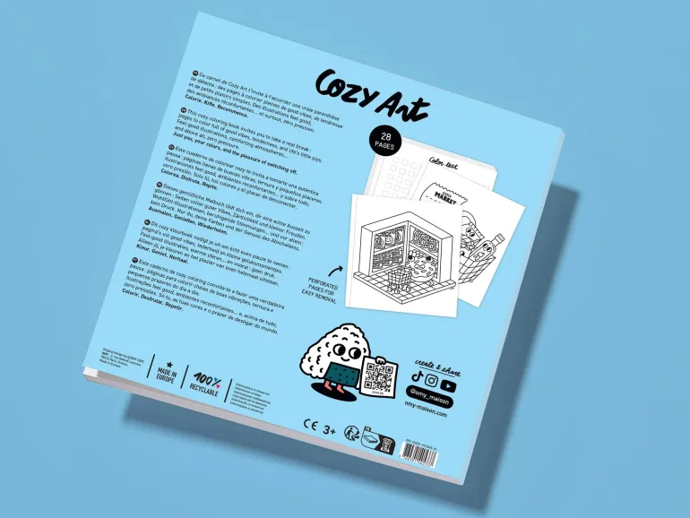 Cahier de coloriage Cozy Art - Supermarket - Omy