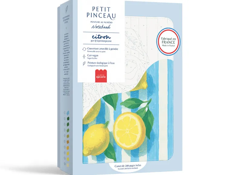 Carnet à peindre - Notebook peinture au numéro - Petit Pinceau - Citrons