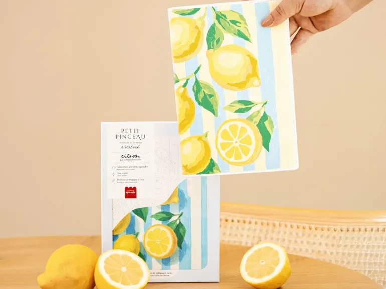 Carnet à peindre - Notebook peinture au numéro - Petit Pinceau - Citrons