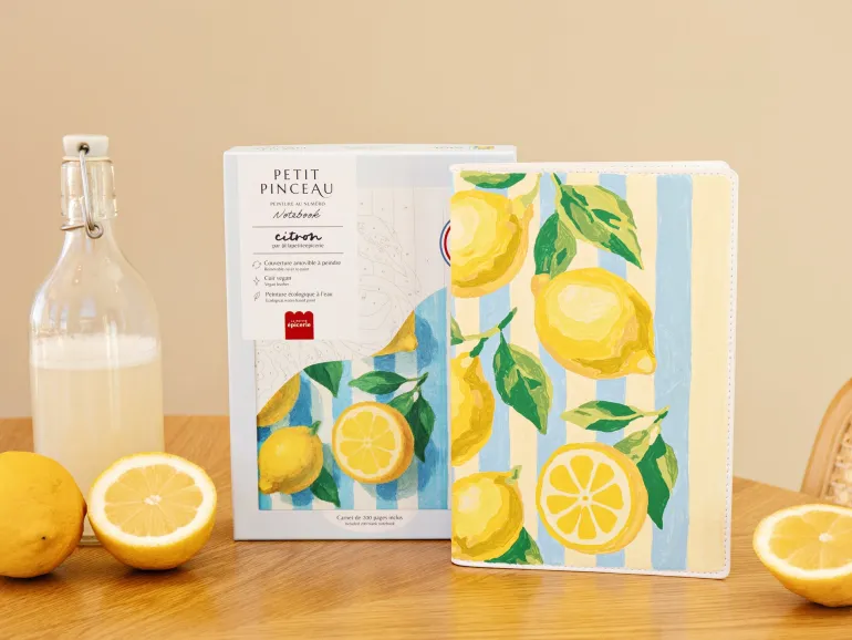 Carnet à peindre - Notebook peinture au numéro - Petit Pinceau - Citrons