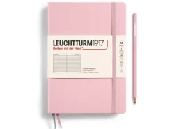 Carnet de notes Leuchtturm A5 à couverture rigide - rose poudre - pages lignées