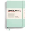 Carnet de notes Leuchtturm A5 à couverture rigide - vert d'eau - pages lignées