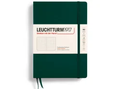 Carnet de notes Leuchtturm A5 à couverture rigide - vert forêt - pages dots