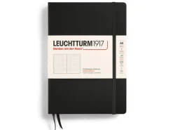 Carnet de notes Leuchtturm A5 à couverture rigide - noir - pages dots
