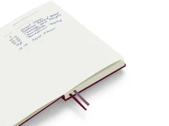 Carnet de notes Leuchtturm A5 à couverture rigide - rouge bordeaux - pages lignées