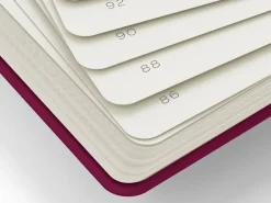 Carnet de notes Leuchtturm A5 à couverture rigide - rouge bordeaux - pages lignées