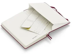 Carnet de notes Leuchtturm A5 à couverture rigide - rouge bordeaux - pages lignées