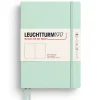 Carnet de notes Leuchtturm A5 à couverture rigide - vert d'eau - pages blanches