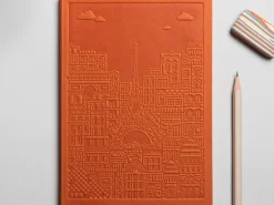Carnet Paris orange rouille - The City Works