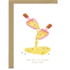 Carte aquarelle & dorure - Cheese to my raclette - ATWS