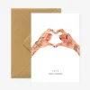Carte aquarelle - Hands of love - ATWS