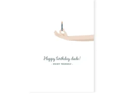 Carte aquarelle - Happy birthday dude ! - ATWS