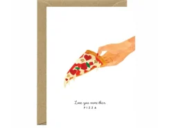 Carte aquarelle - Love you pizza - ATWS