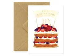 Carte aquarelle Fu** you're old ! - ATWS