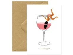 Carte aquarelle Just a drink - ATWS