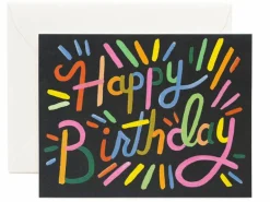 Carte d'anniversaire - Feu d'artifice