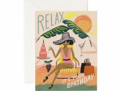 Carte d'anniversaire - Relax
