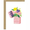 Carte d'anniversaire aquarelle & dorure - Flower Lighter - ATWS