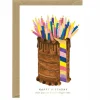 Carte d'anniversaire aquarelle - Bigger Cake - ATWS