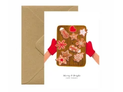Carte de Noël aquarelle - Christmas cookies - ATWS