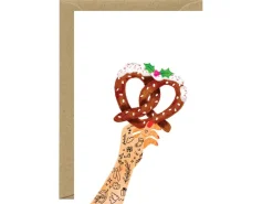 Carte de Noël aquarelle - Christmas bretzel - ATWS