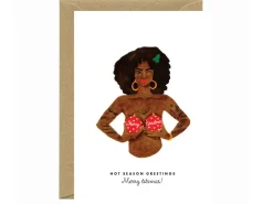 Carte de Noël aquarelle - Merry Titsmas - ATWS