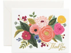 Carte de remerciements - Bouquet de fleurs