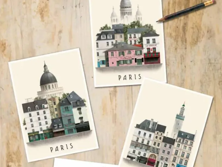 Carte postale A6 Paris V - Martin Schwartz