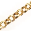 Chaine forçat 2,5 mm - doré à l'or fin 18K x 20 cm