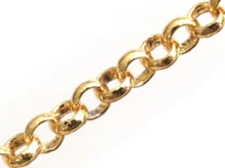 Chaine forçat 2,5 mm - doré à l'or fin 18K x 20 cm