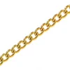 Chaine gourmette 1mm couleur or x 20 cm