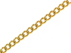 Chaine gourmette 1mm couleur or x 20 cm