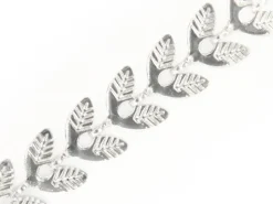 Chaine épi feuilles - flash argent 925 x 20 cm