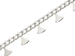 Chaine triangles ethnique - flash argent 925 x 20 cm