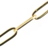 Chaine trombone 11 x 4 mm - laiton doré à l'or fin 18K - qualité premium