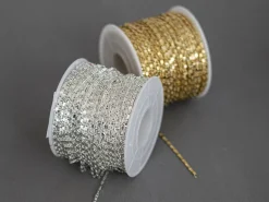 Chaine vénitienne 1,2 mm - laiton flashé argent 925 - qualité premium