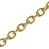 Chaîne forçat 1,5 mm acier inox. dorée x 20 cm