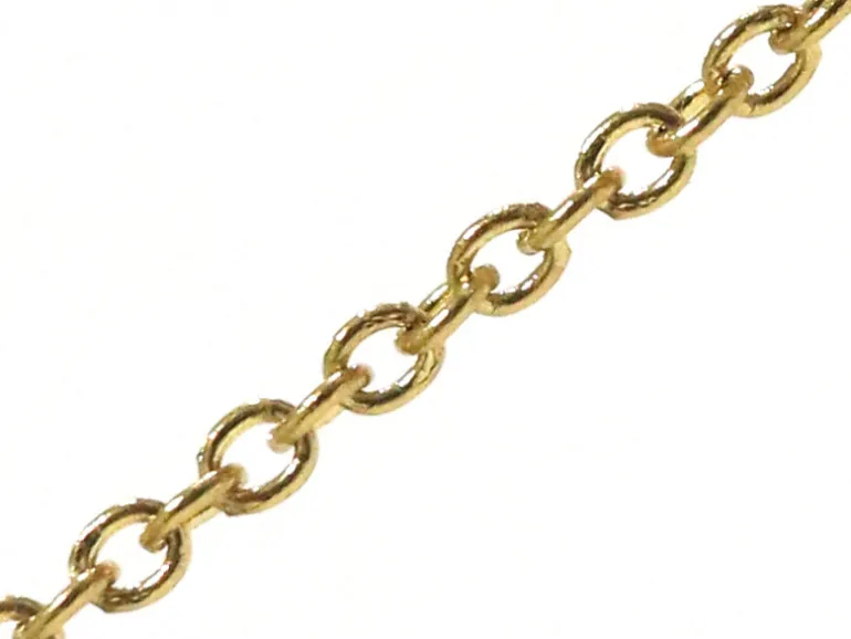 Chaîne forçat 1,5 mm acier inox. dorée x 20 cm