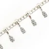 Chaîne gouttes martelées - flash argent 925 x 20 cm