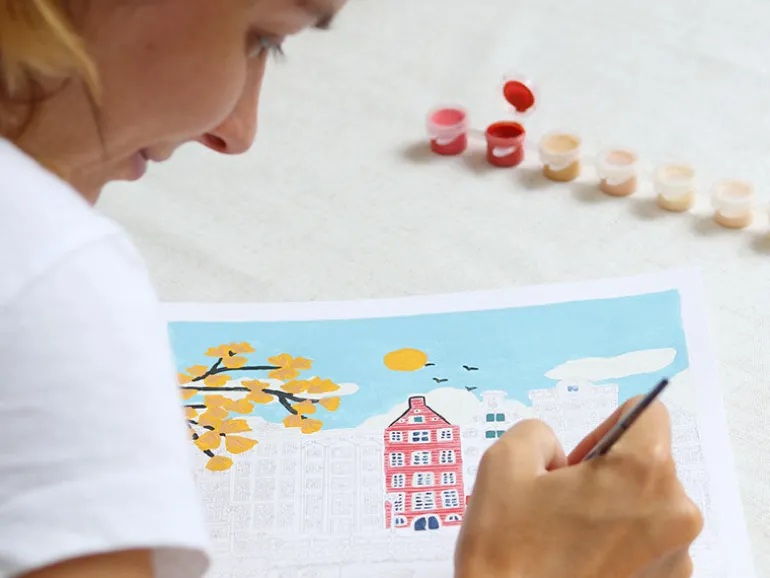 Coffret peinture au numéro - Petit Pinceau - Amsterdam par Nidhi Kachhadiya