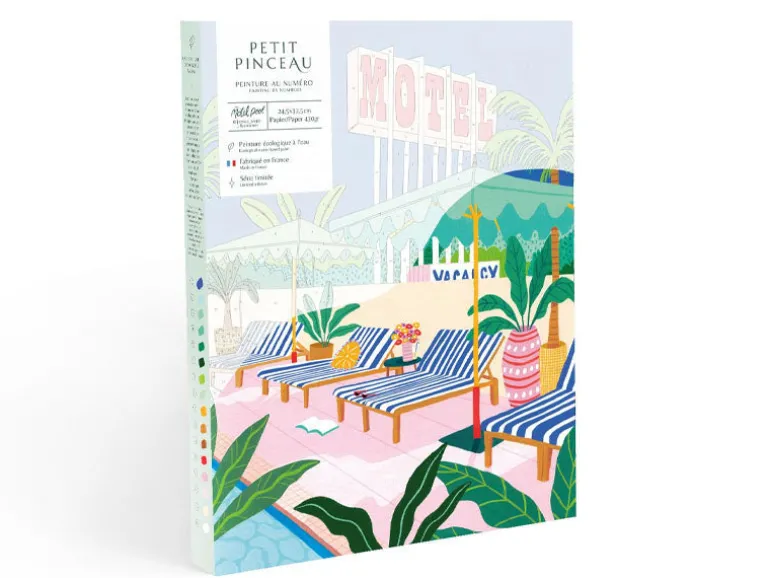 Coffret peinture au numéro - Petit Pinceau - The Motel Pool par Jessica Smith
