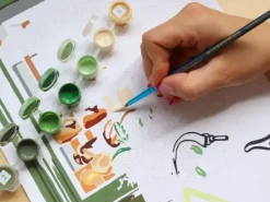 Coffret peinture au numéro - Petit Pinceau - Boulangeries Parisiennes par Ananya Bhandari