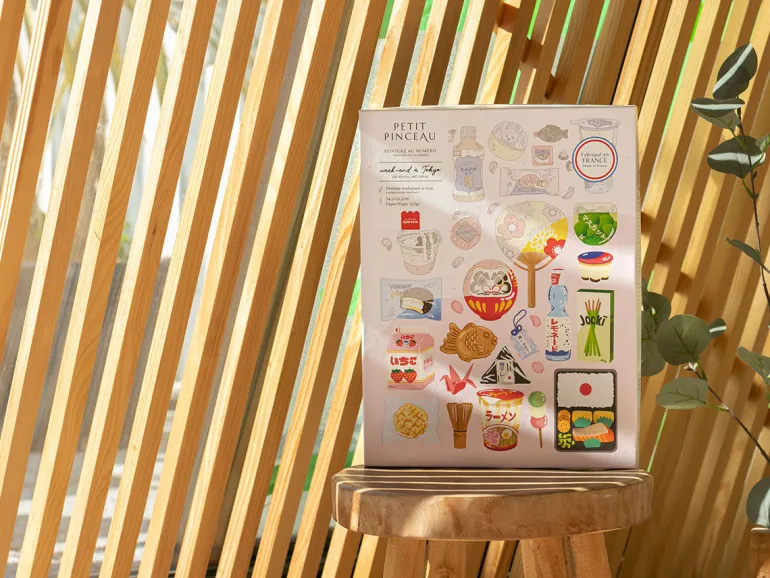 Coffret peinture au numéro - Petit Pinceau - Week-end à Tokyo par Yuzu and Mikan