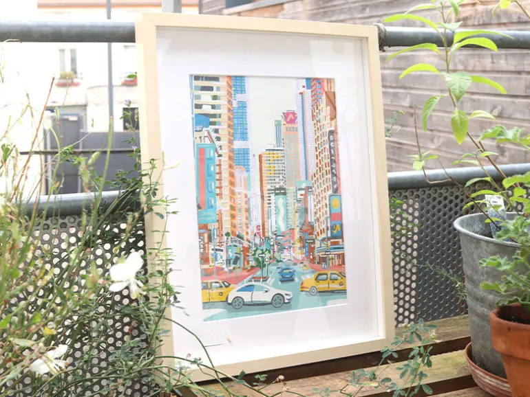Coffret peinture au numéro - Petit Pinceau - Broadway and West 53RD par Grace Helmer