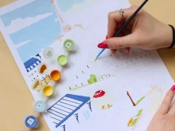 Coffret peinture au numéro - Petit Pinceau - Un printemps à Paris par Mabel Sorrentino