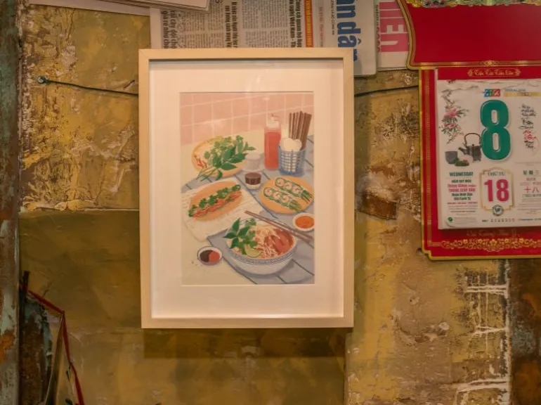 Coffret peinture au numéro - Petit Pinceau - Vietnamese Food par Jayne Wong