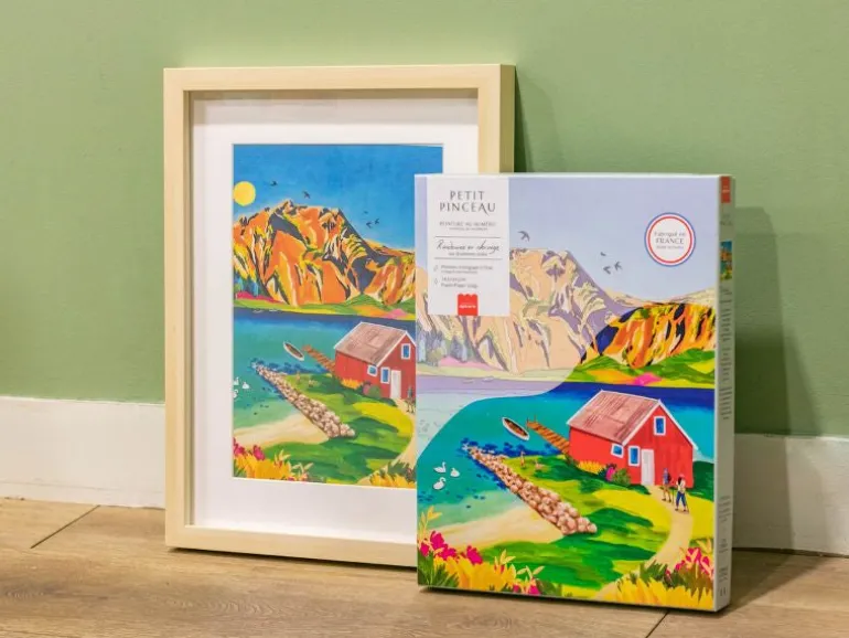 Coffret peinture au numéro - Petit Pinceau - Randonnée en Norvège par Nolwenn Studio