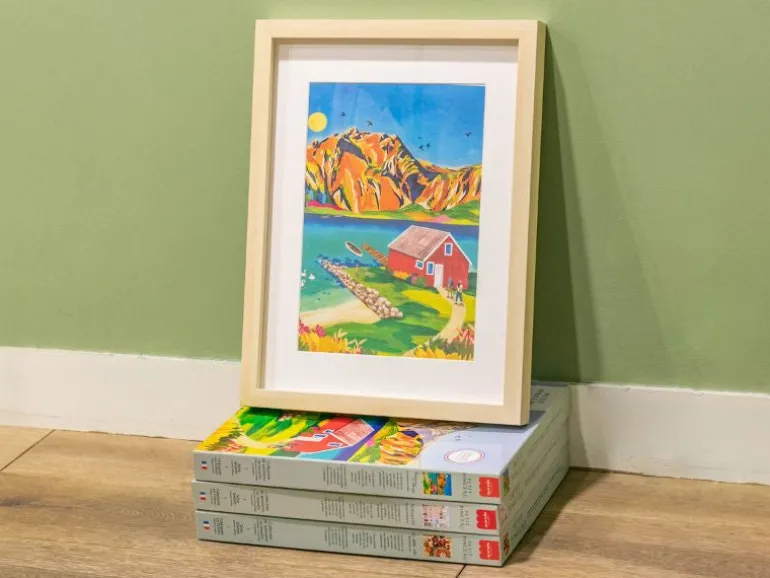 Coffret peinture au numéro - Petit Pinceau - Randonnée en Norvège par Nolwenn Studio