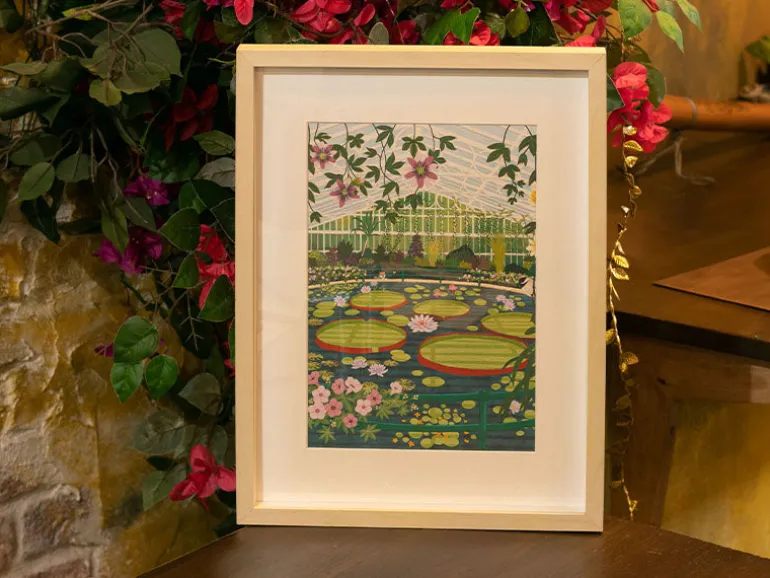 Coffret peinture au numéro - Petit Pinceau - Waterlily Glasshouse par Elaine Lee